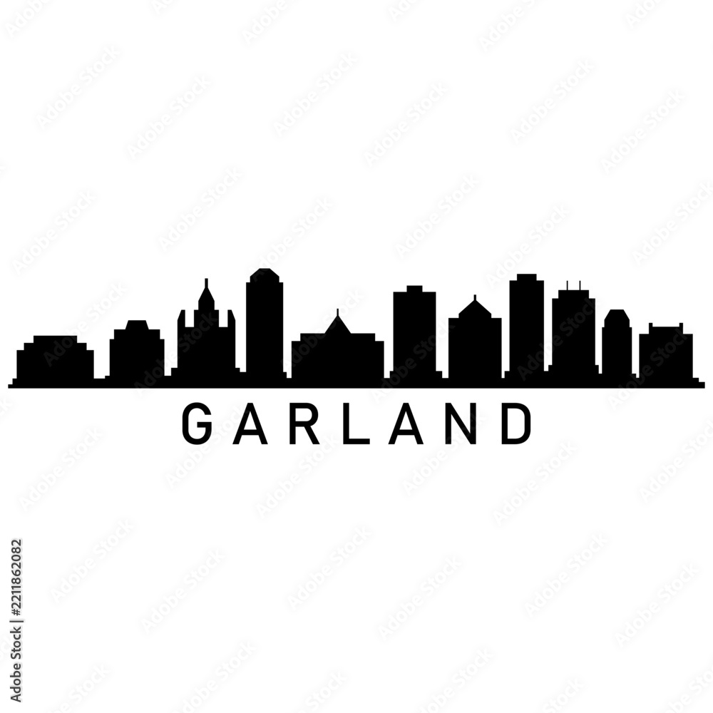 Fototapeta premium Garland skyline