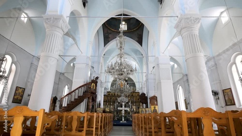 Nicosia, Cyprus, 2026, 8th july, inside the church of Panayias Phaneromenis