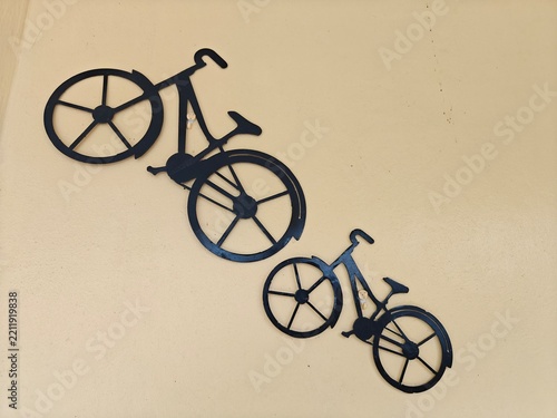 Photography vintage bicycle on grunge background