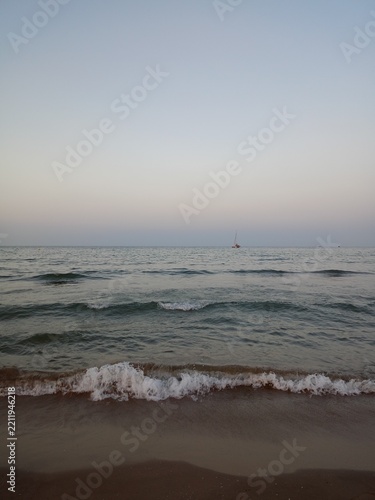 sunset on the beach