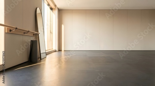 Spacious luxury home gym and wellness studio