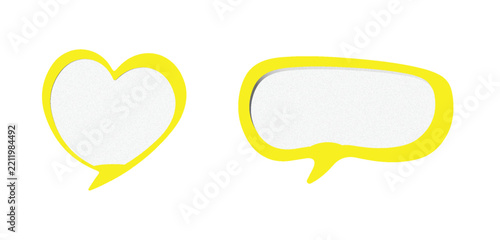Yellow Speech Bubble Icon, Editable Vector Chat Symbol for Messaging, Social Media and Digital Communication