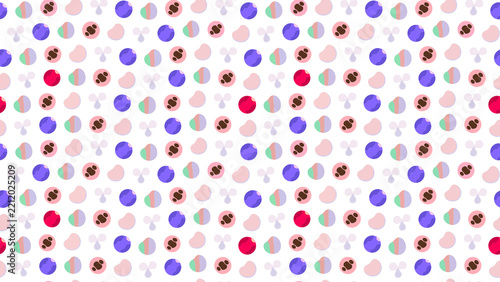 Abstract colorful circles and shapes pattern