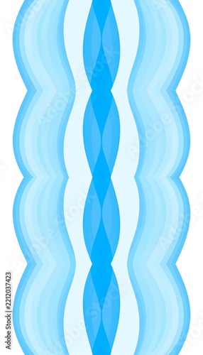 Abstract Vertical Waves in Shades of Blue Creating a Calming Pattern