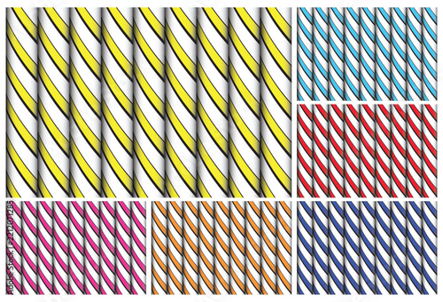 Colorful Diagonal Striped Pattern Background
