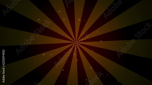 Abstract Glowing Particles Floating In Dark Space