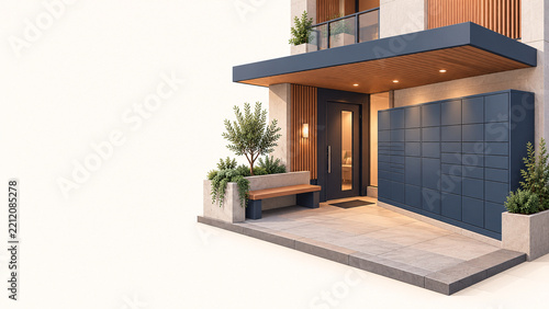 Smart parcel locker for apartment residents