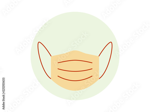 Wear mask icon. Health icon. Flat vector icon concept.