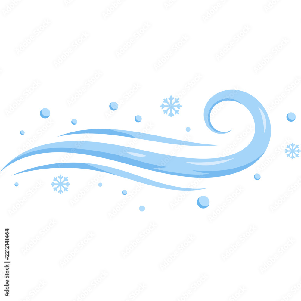 Naklejka premium Winter Wind Illustration