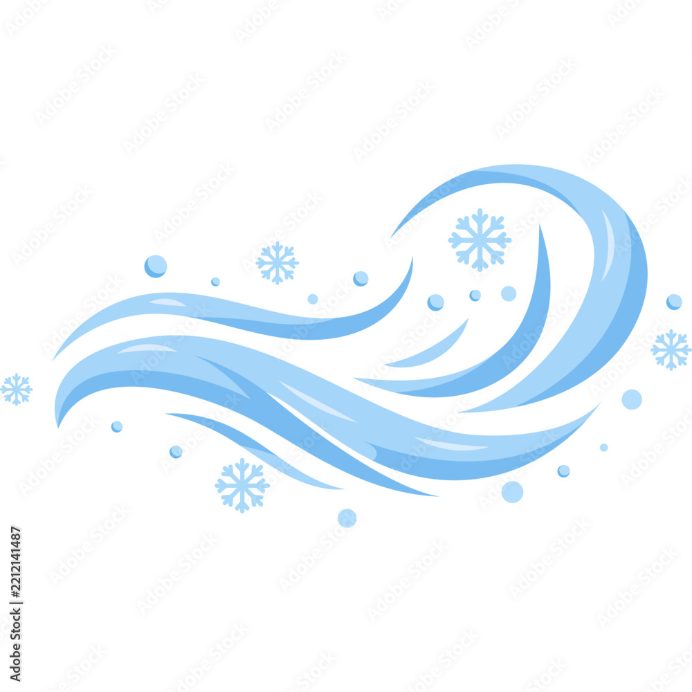 Naklejka premium Winter Wind Illustration