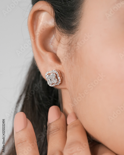delicate diamond earrings for daily wear  