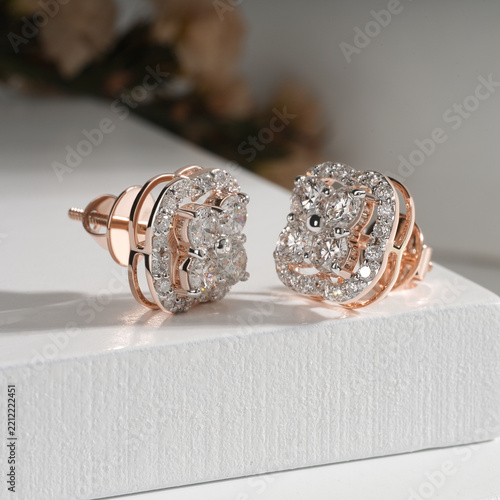 delicate diamond earrings for daily wear  