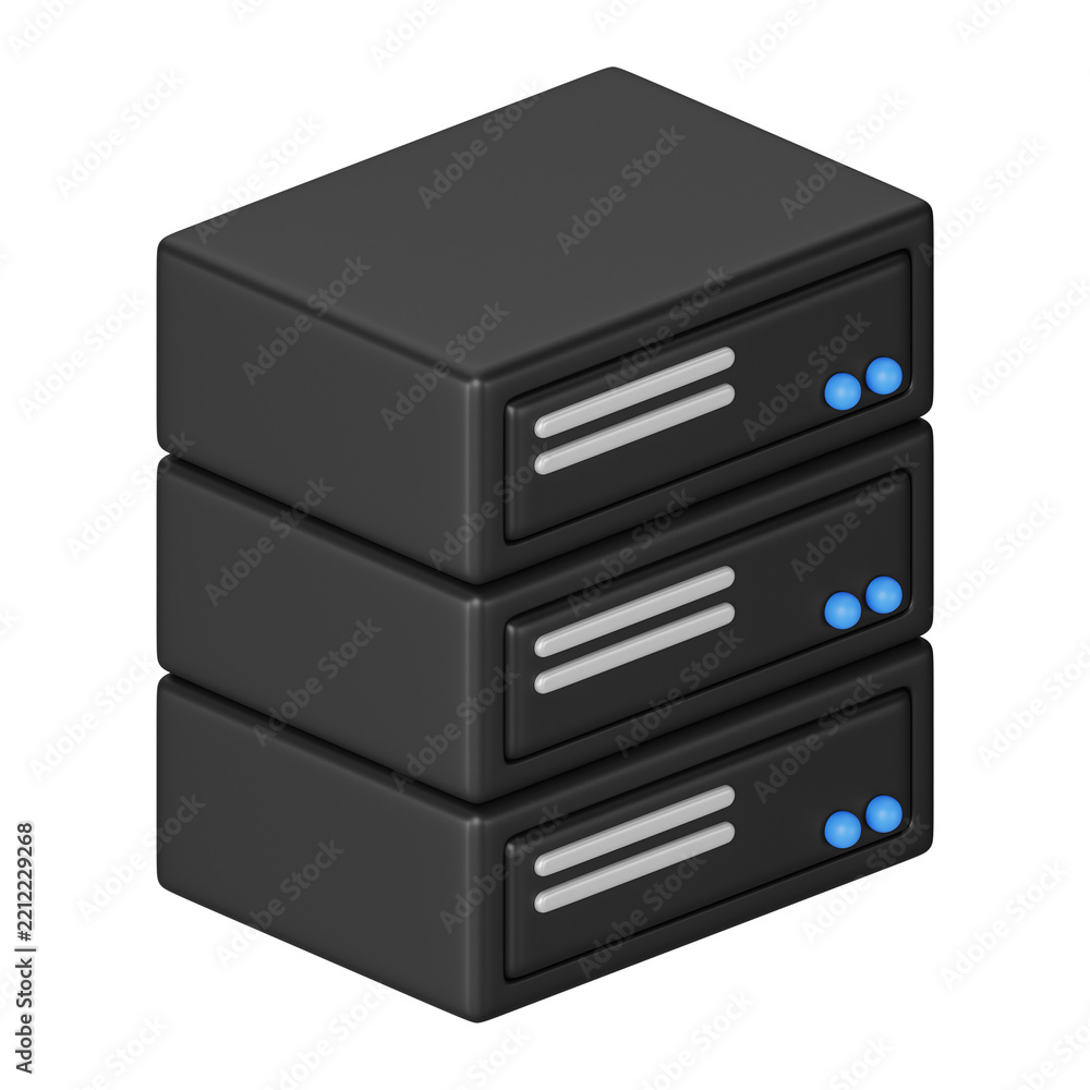Fototapeta premium PNG 3D computer drives, element illustration, transparent background