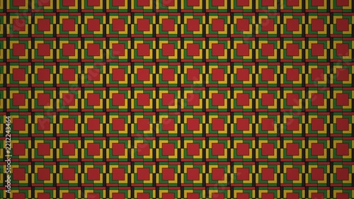 juneteenth background video 4k with seamless green and red abstract background animation
