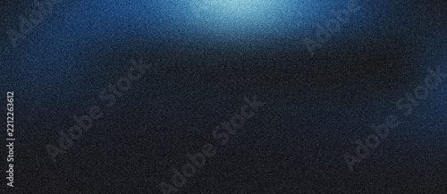 Deep blue light glow on a dark grainy textured background for modern technology backdrop.