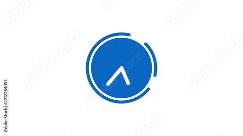 Clock icon for time, deadline and scheduling.4k