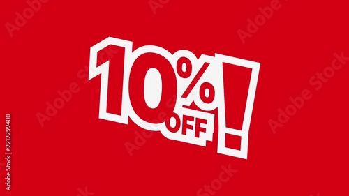 10% Off Animated Sale Banner for Retail Advertising and Ecommerce Promotion