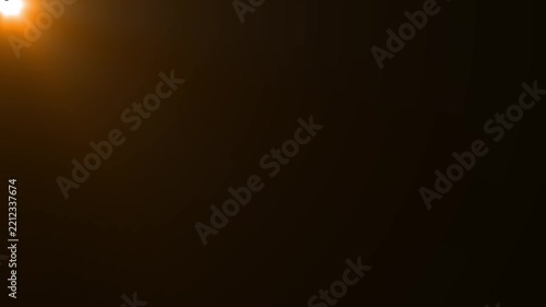 Classic Amber Light Leak Overlay, Warm Optical Flare for Cinematic Video