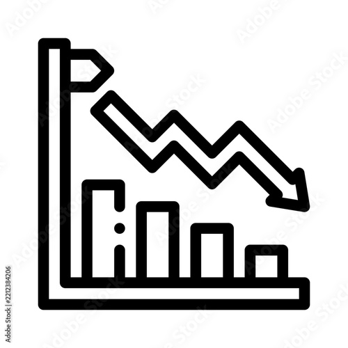 bear market line icon