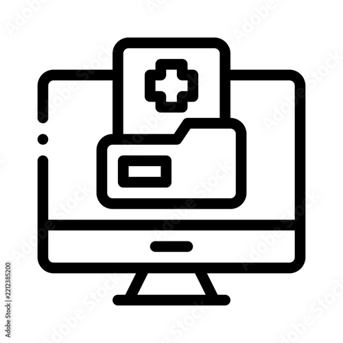 EHR line icon