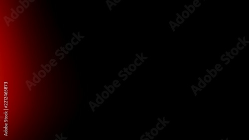 Red light leak effect glowing on black background for cinematic overlay texture, vintage film exposure and abstract lighting design backdrop