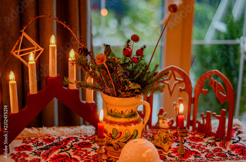 Traditional Ukrainian Christmas decorations 