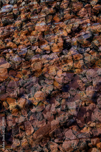 Brown Grey Pebble Gravel Rock Ground Texture | Small Stone Mix Terrain