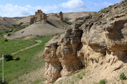 Kuşça Fairy Chimneys (Celil Gorge Fairy Chimneys), near the Kuşça Neighborhood of Konya's Cihanbeyli district.
