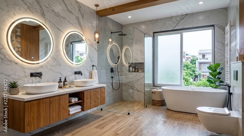 Modern Bathroom Designs in Indore – Stylish and Contemporary Interiors Featuring Sleek Fixtures, Elegant Tiles, Smart Space Planning, Refined Finishes, Functional Storage, and Sophisticated Décor