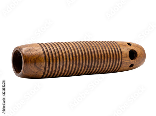 Fotografie Handcrafted Wooden Guiro Percussion