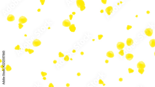 confetti on white background