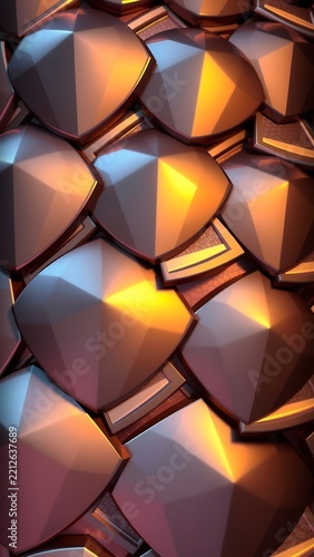 abstract background of colorful cubes