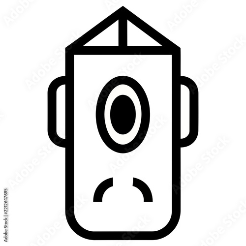 Stylized robot icon
