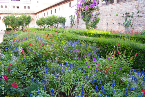 Spring Flowers in the Generalife Gardens of Alhambra
