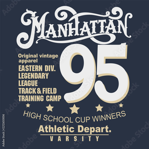 Sport t-shirt vector Print. College Merchandise Vector