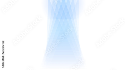 Abstract blue geometric light rays isolated on transparent background