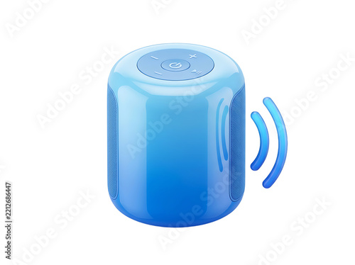 Blue Tin Can Isolated on White Background for Soda Beverage Container, Aluminum Metal Packaging and Kitchen Drink Concepts