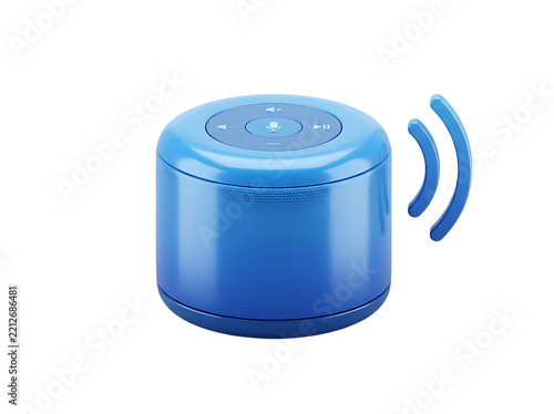 Blue Tin Can Isolated on White Background for Canned Food, Beverage Container and Metal Packaging Concepts