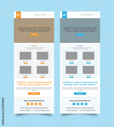 Email newsletter design