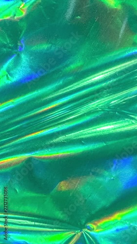 Green holographic texture background abstract