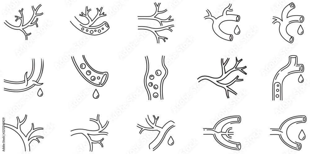 Obraz premium Hand Drawn Abstract Branch and Twig Elements Collection with Organic Botanical Line Shapes for Natural Decorative Design and Creative Illustration