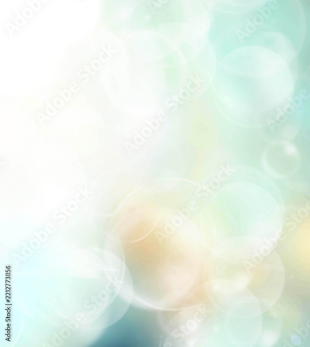 Blue abstract background blur with bokeh