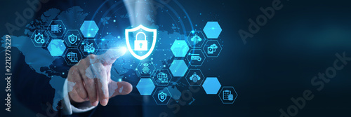 Security Analyst Defending networks Touching firewalls Cybersecurity Global network protects sensitive data. Threat prevention safeguards digital assets proactively .