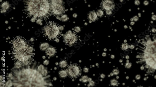 Virus cells flowing corona virus cells. 4K seamless loop	
