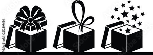 Fotografie Festive christmas gifts presents sparkle and holiday cheer abound