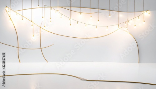 Luxury Hanging Lights Abstract Display Background
