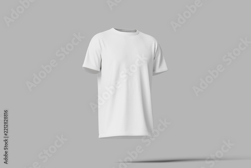 Blank White Tshirt Mockup for Apparel Branding Presentation
