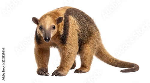 Fotografie Tamandua anteater with distinctive markings isolated on transparent background