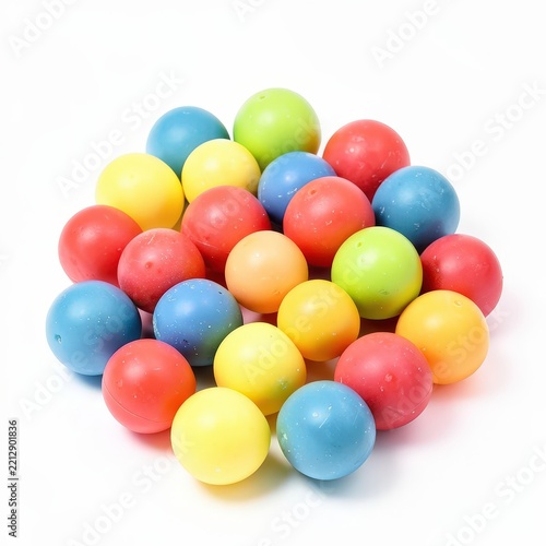 Colorful therapy hand putty balls for grip strength and pain relief, exercise stress relief balls for hand therapy and rehabilitation on white background