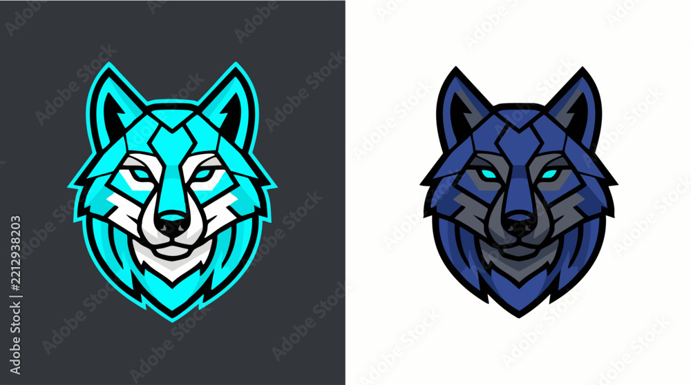 Obraz premium Wolf Head Logo Vector Artwork